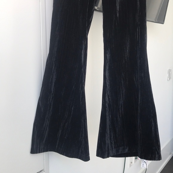 ZARA velvet bell bottom trousers - Picture 3 of 7